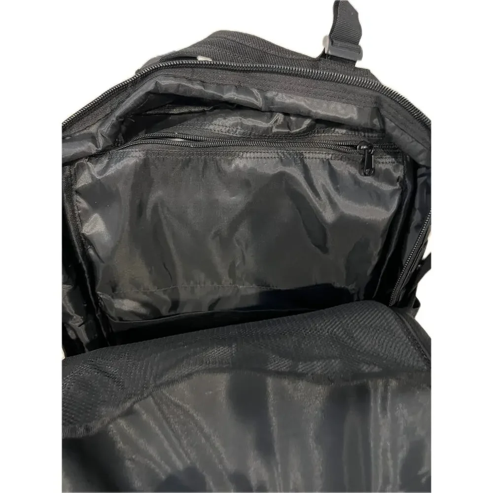 Generic Black Canvas Tactical Backpack